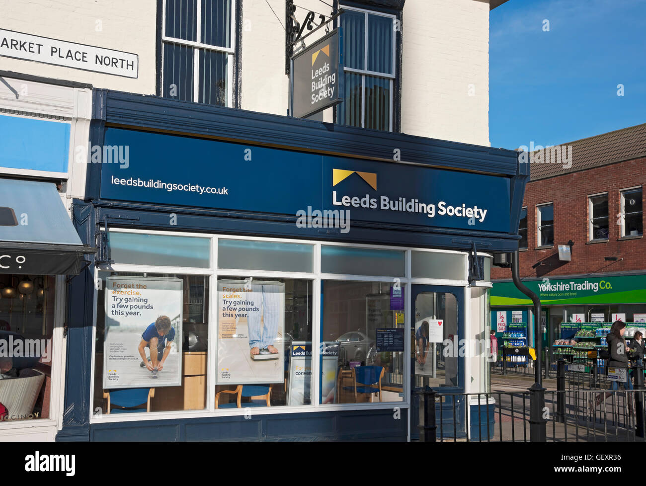 Exterior of a Leeds Building Society branch. Stock Photo