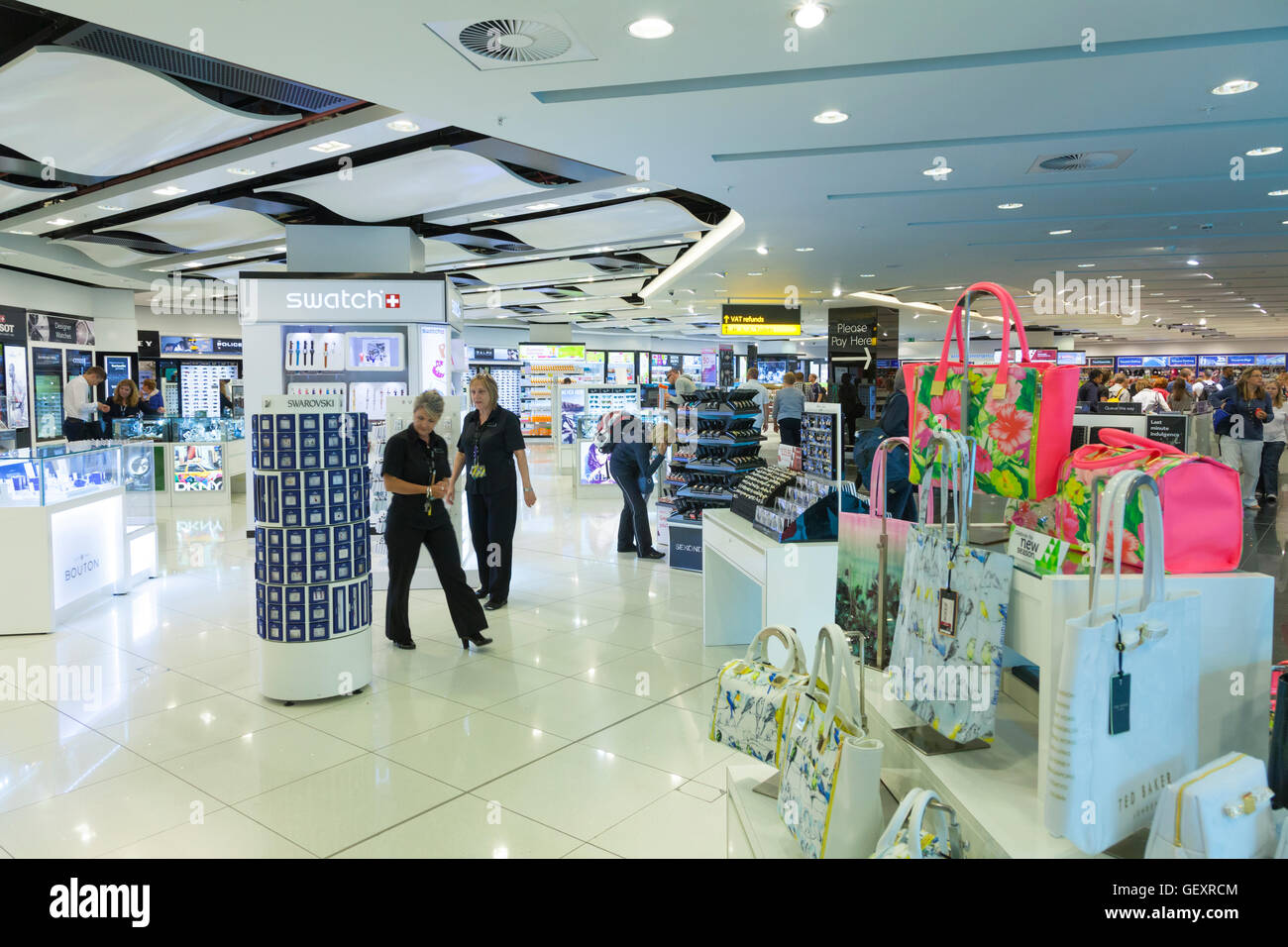 Duty Free Shops At Gatwick South Terminal Stock Photo Alamy