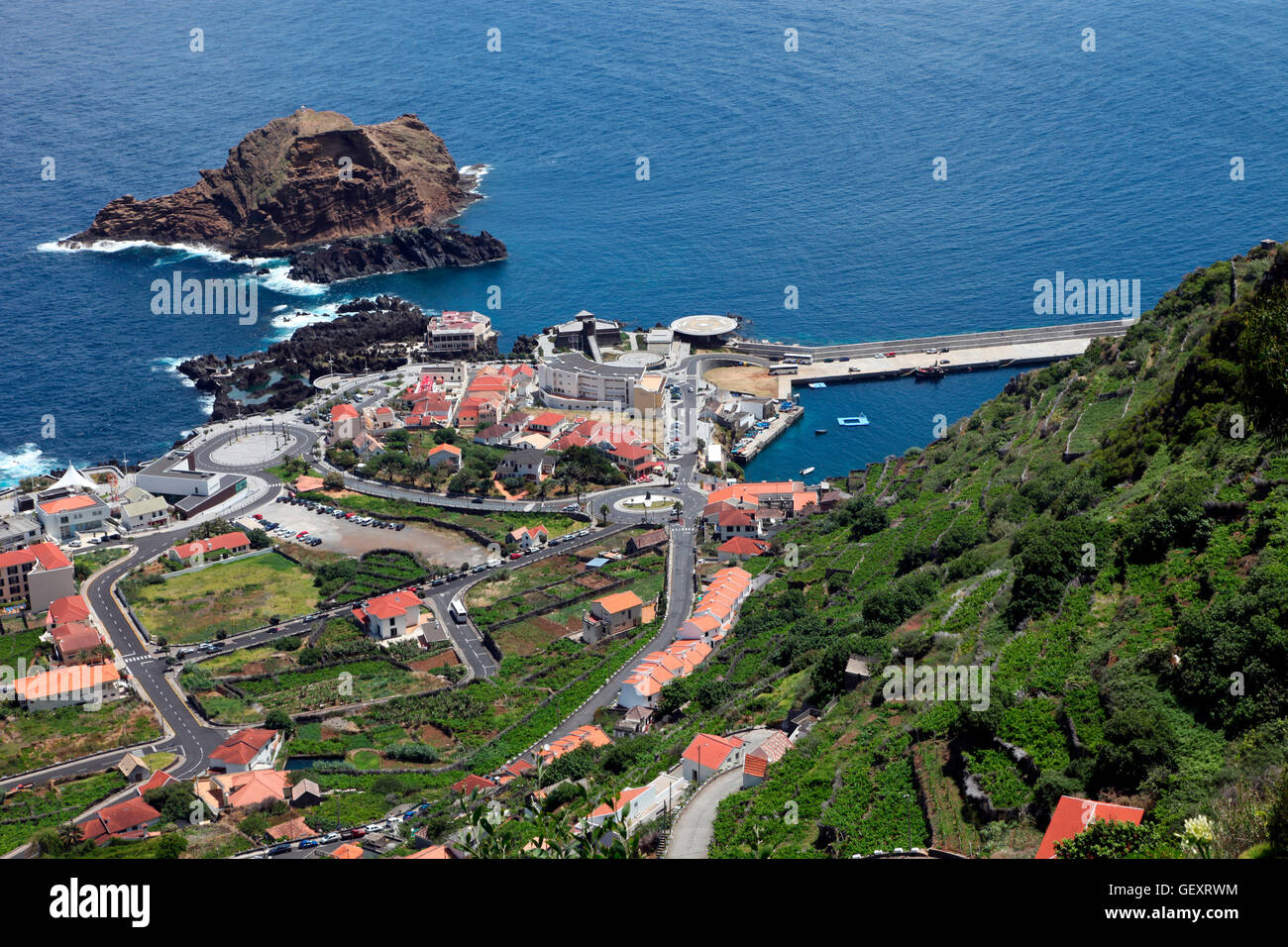 Porto Moniz on the north west Atlantic coast of Madeira Stock Photo - Alamy