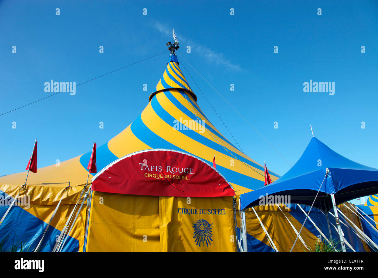 Cirque du Soleil Tapis Rouge tent in Montreal. Stock Photo