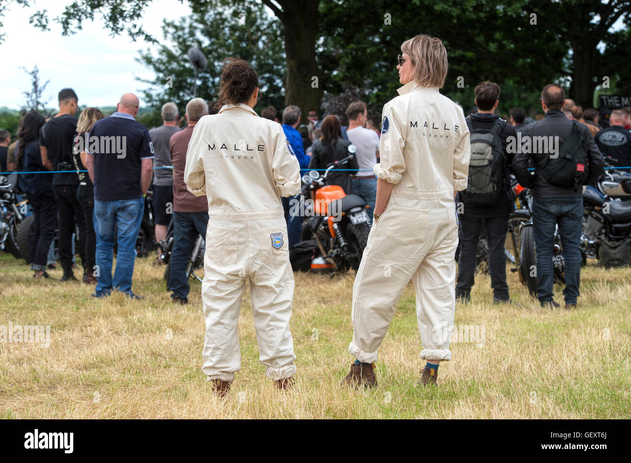 Female staff at Malle, The Mile Racing event. London Stock Photo