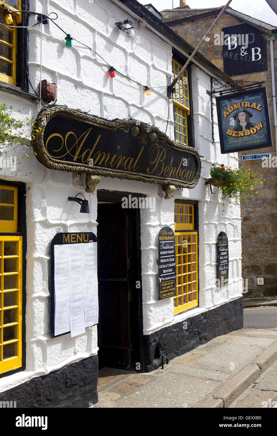 The Admiral Benbow pub in Penzance Stock Photo Alamy