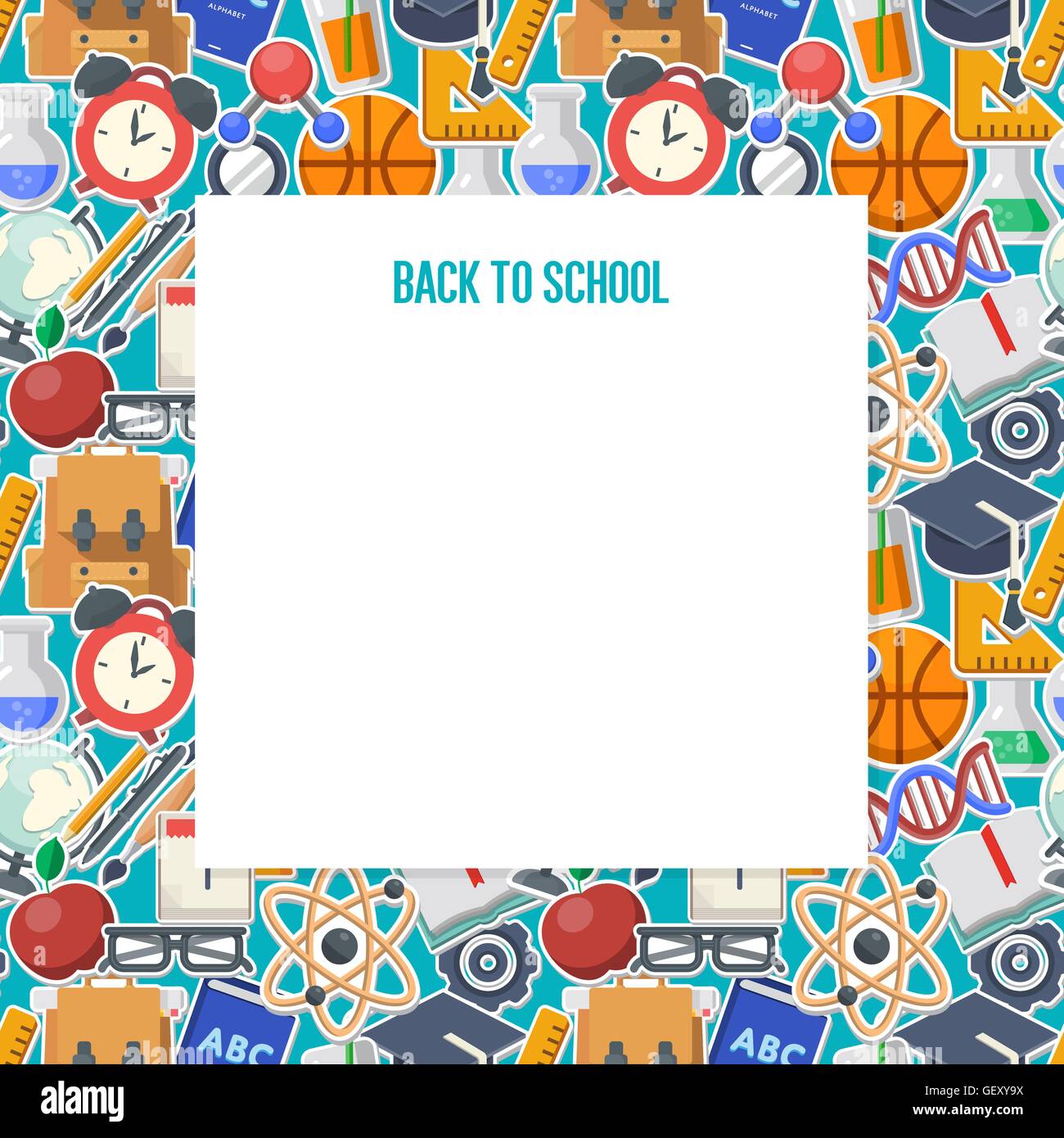 School tools education background Stock Vector Images - Alamy