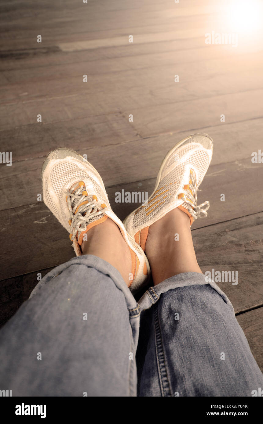 Relax time with one fine day. Stock Photo