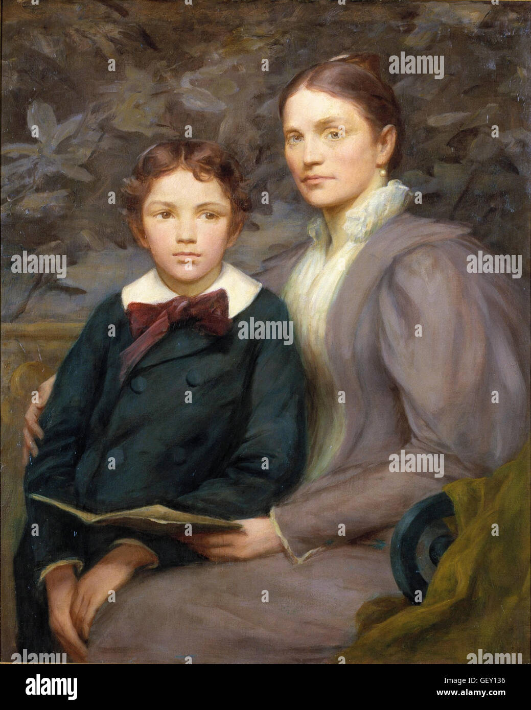 Henry O. Walker - Mrs. William T. Evans and Her Son Stock Photo