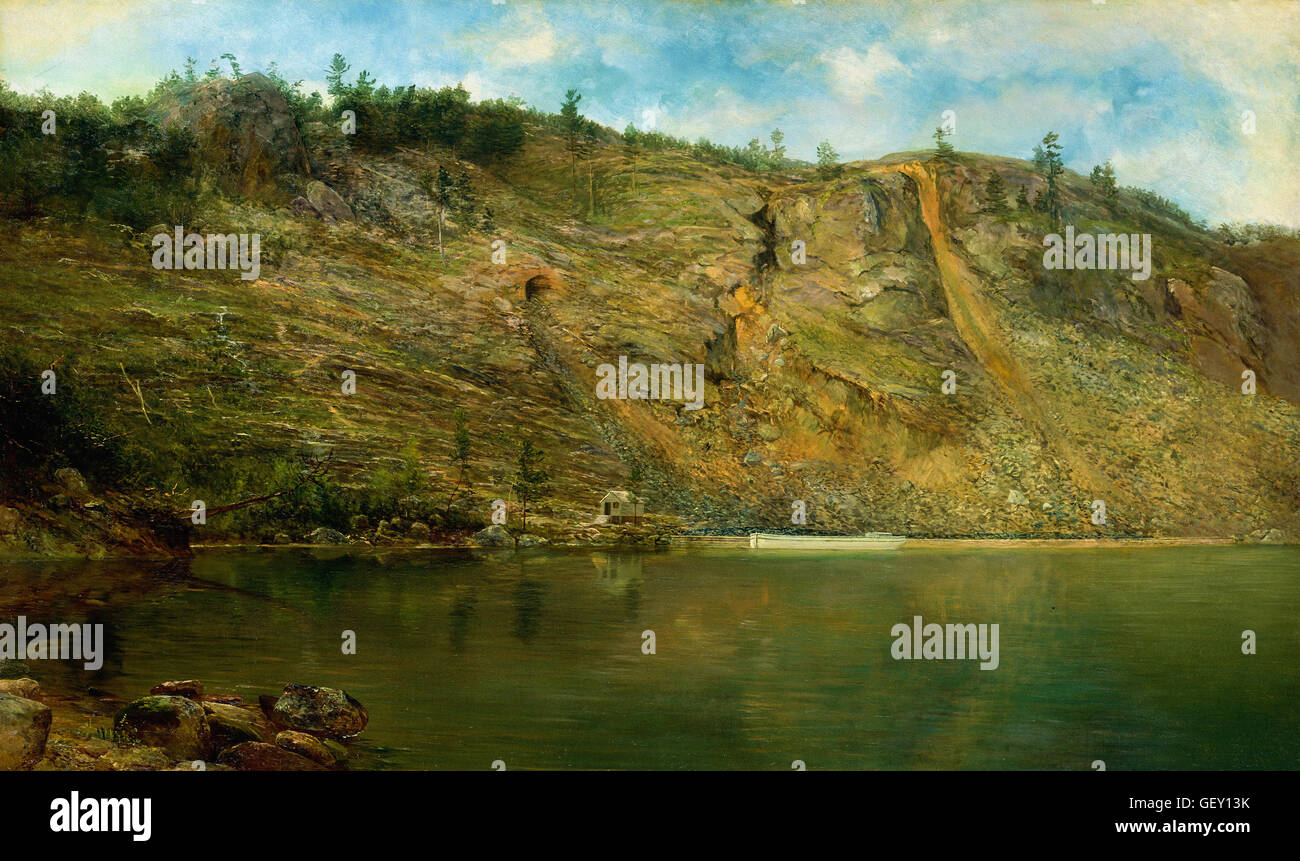 Homer Dodge Martin - The Iron Mine, Port Henry, New York Stock Photo