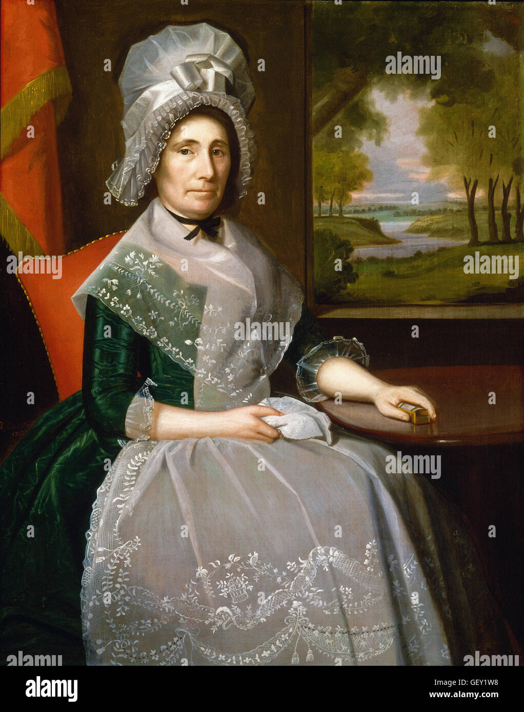 Ralph Earl - Mrs. Richard Alsop Stock Photo