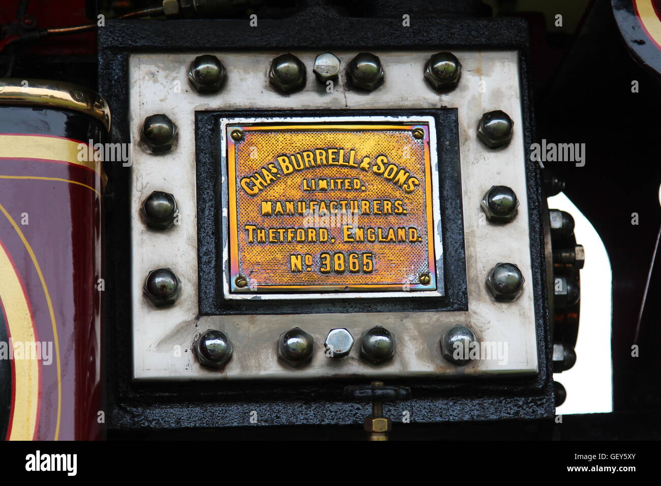 Charles Burrell And Sons Steam Engine Stock Photo