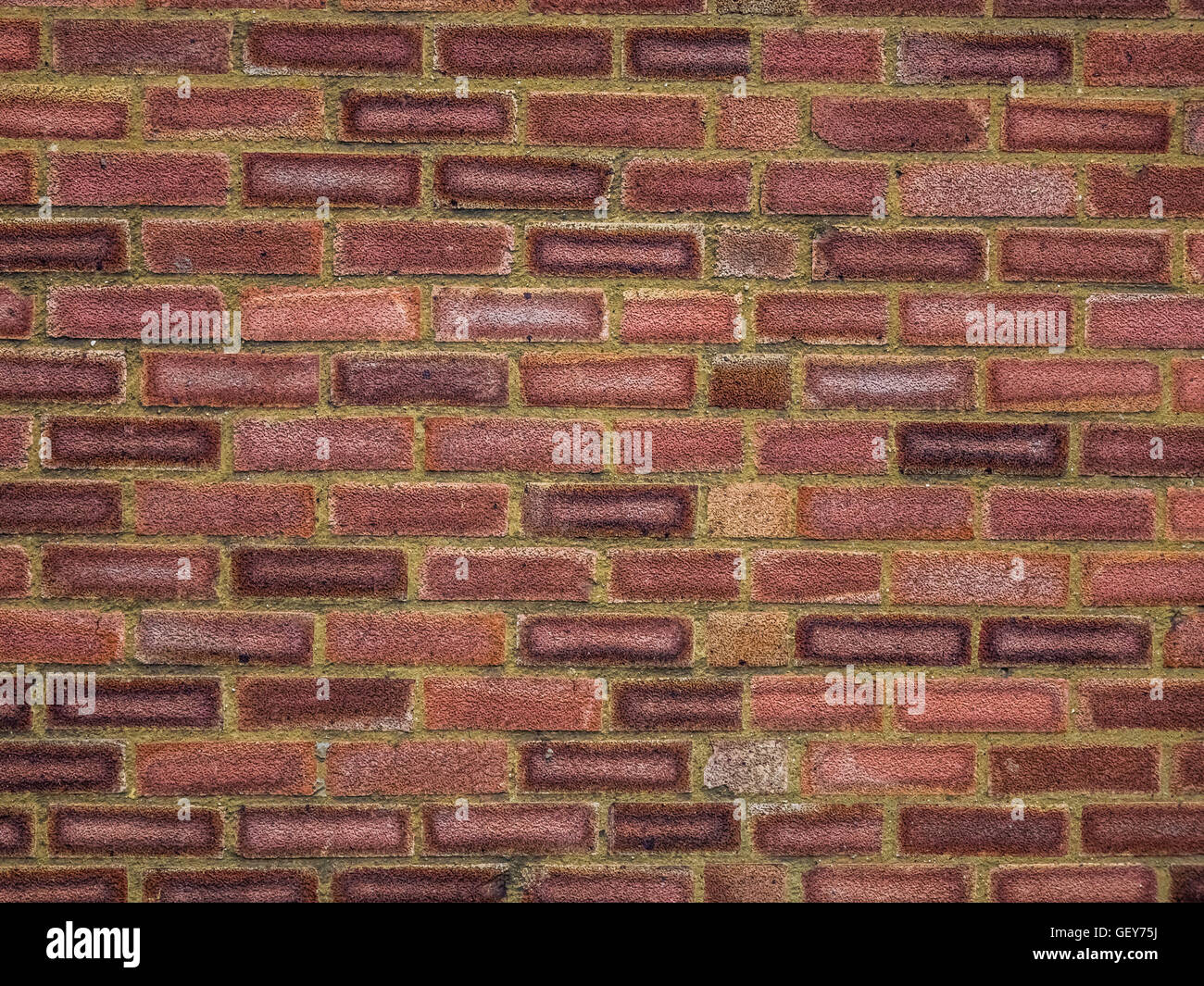 Red bricks wall pattern in a newly constructed building Stock Photo - Alamy