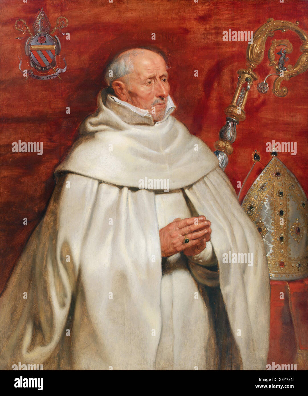 Peter Paul Rubens - Matthaeus Yrsselius (1541-1629), Abbot of Sint-Michiel's Abbey in Antwerp Stock Photo
