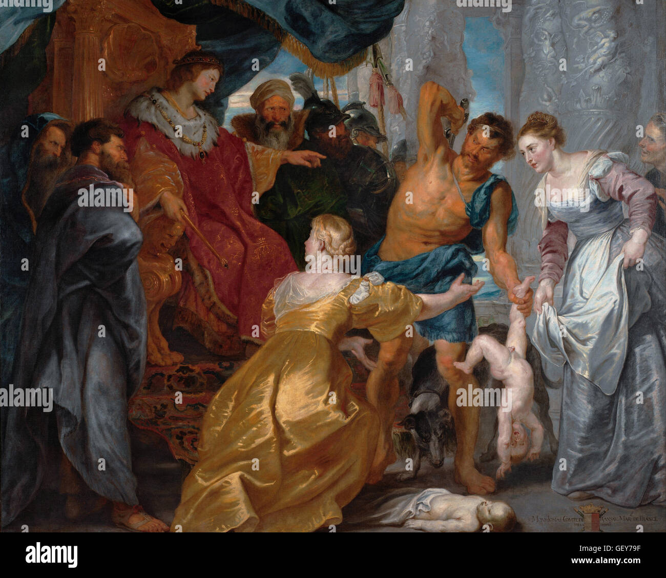 Peter Paul Rubens - The Judgement of Solomon Stock Photo