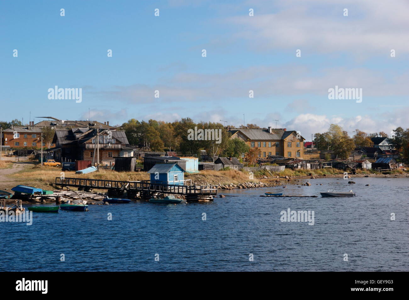geography / travel, Russia, Solovetsky Islands, Solovetsky, village on the shore of the White Sea, Stock Photo