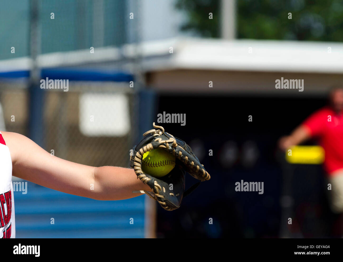 Female softball player hires stock photography and images Alamy