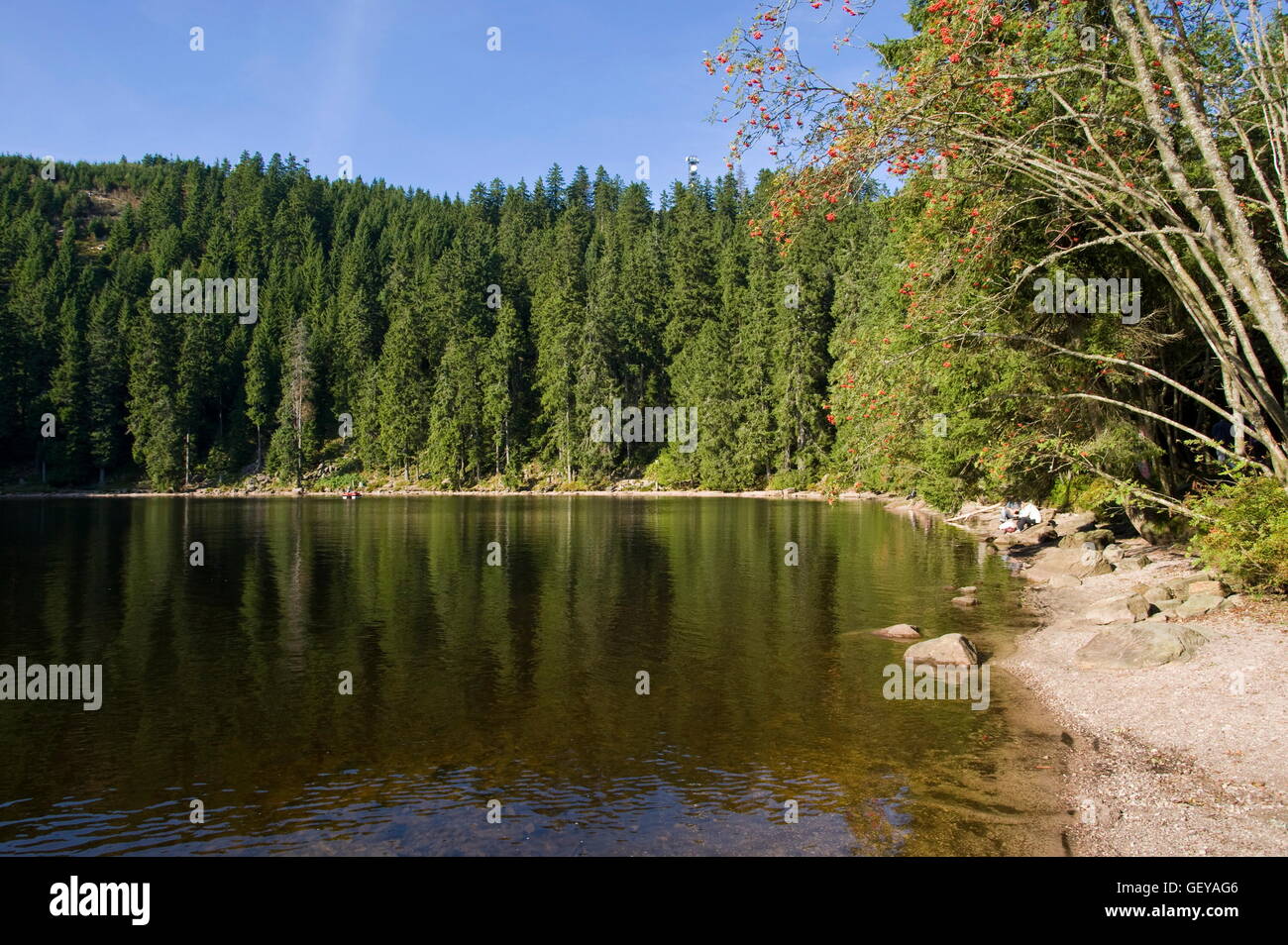 geography / travel, Germany, Baden-Wuerttemberg, Mummelsee (lake), Black Forest, Stock Photo