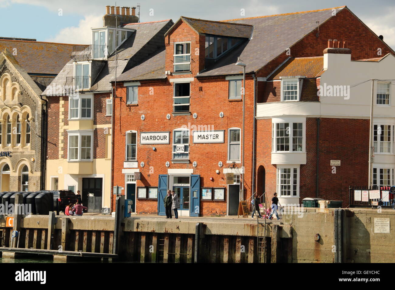 Weymouth harbour masters office dorset hires stock photography and