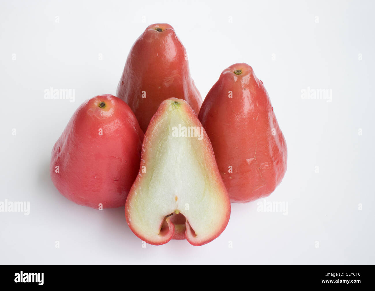 Rose apple isolated on the white background Stock Photo