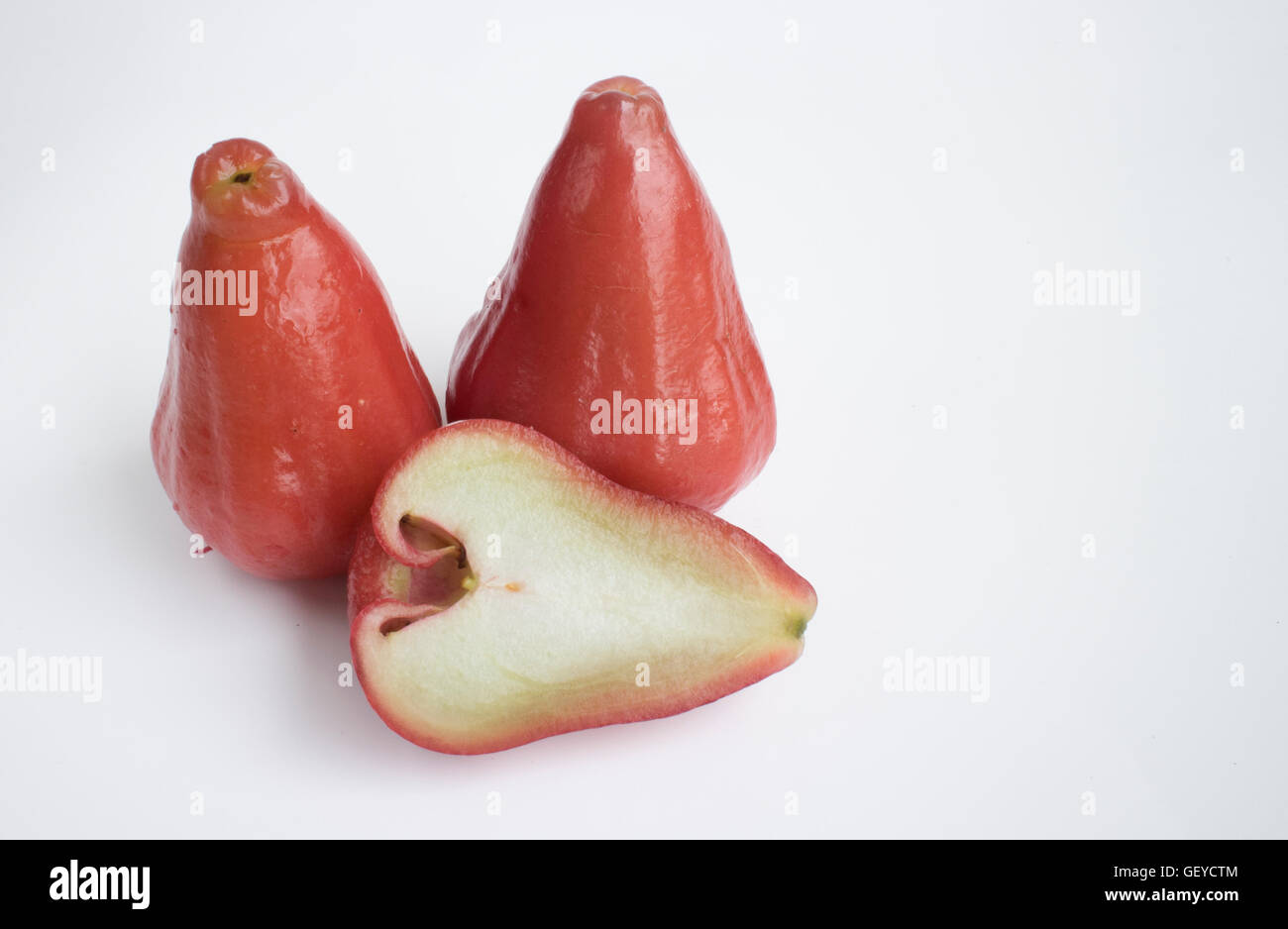 Rose apple isolated on the white background Stock Photo