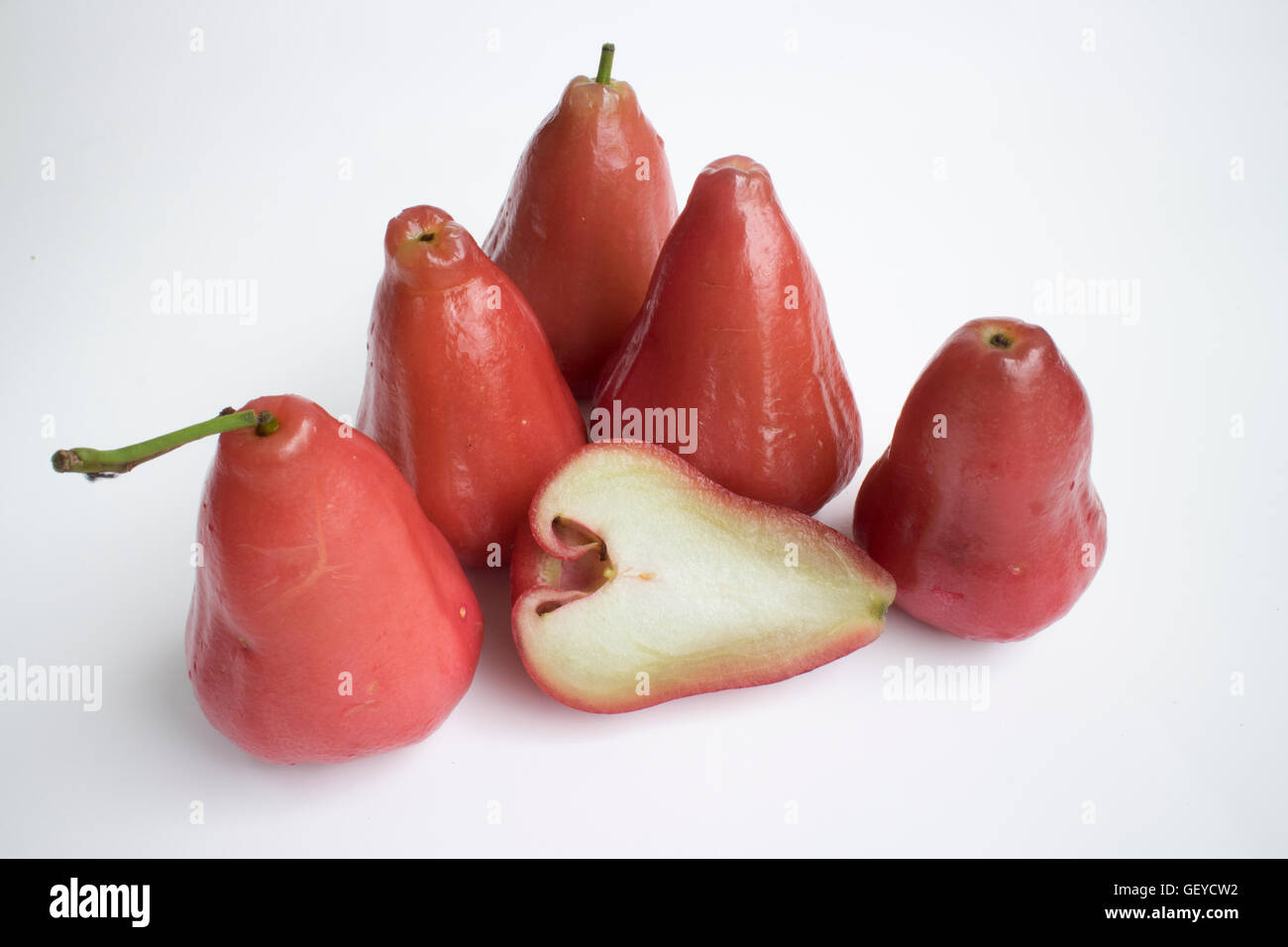 Rose apple isolated on the white background Stock Photo
