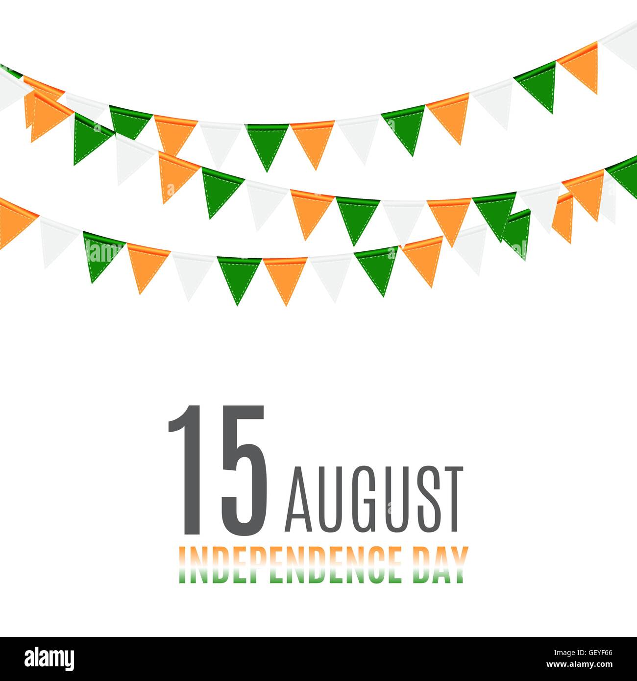 Indian Independence Day Background with Flags Stock Vector Image & Art