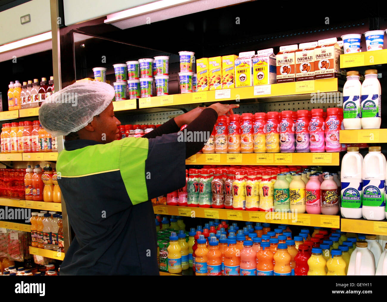 Shelf Packer, South Africa Stock Photo Alamy