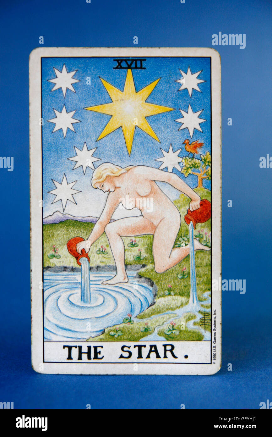 Tarot Cards, The Star Stock Photo