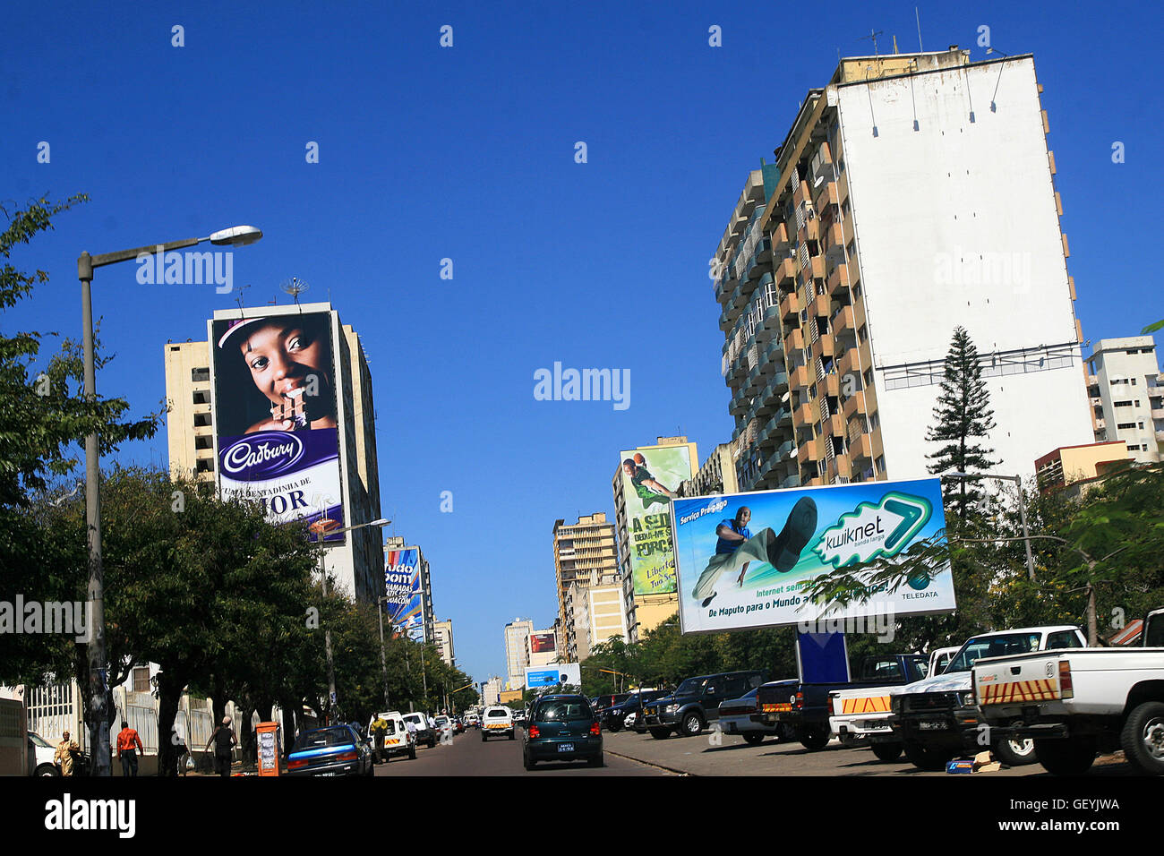 Street scene, Maputo, Mozambique Stock Photo Alamy