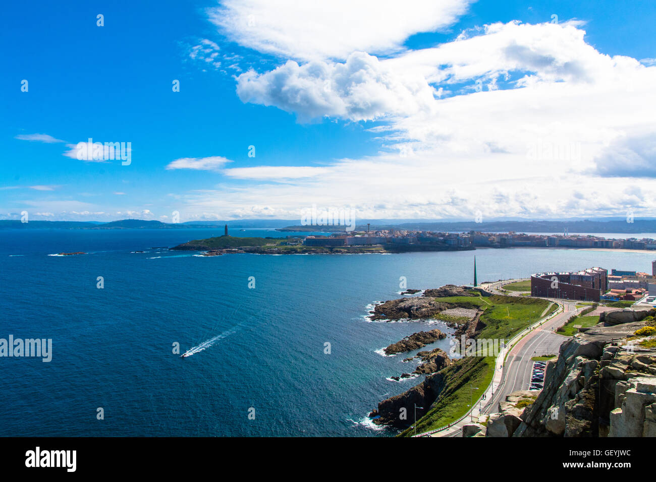 Elevated landscape view sea hi-res stock photography and images - Alamy
