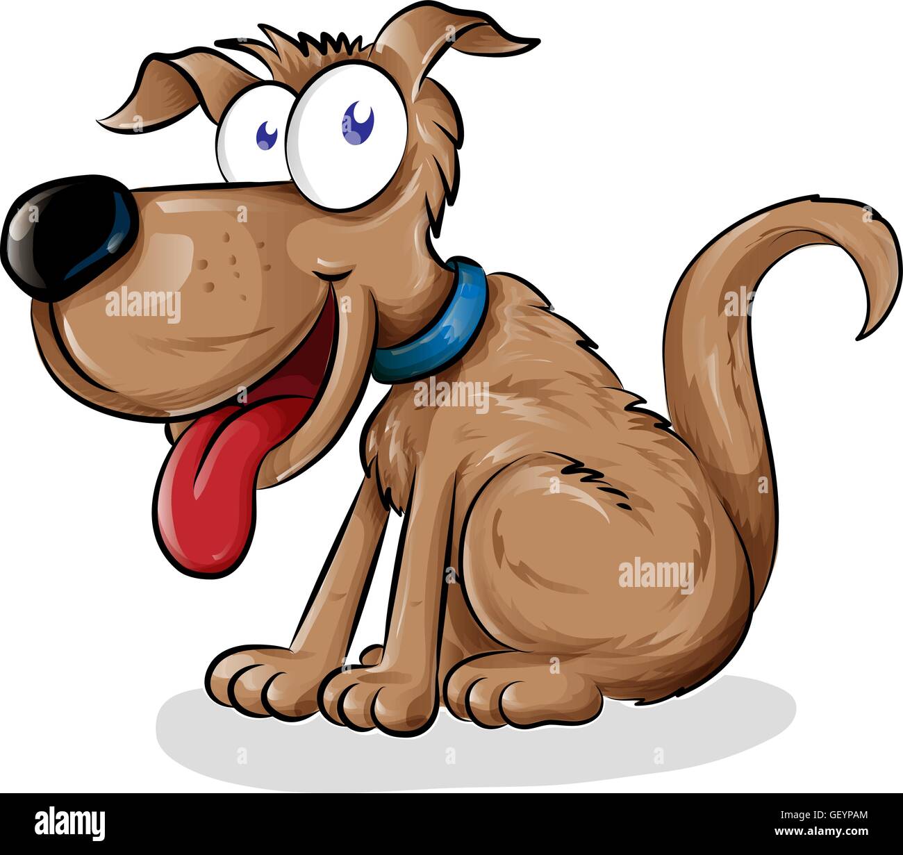 crazy cartoon dog