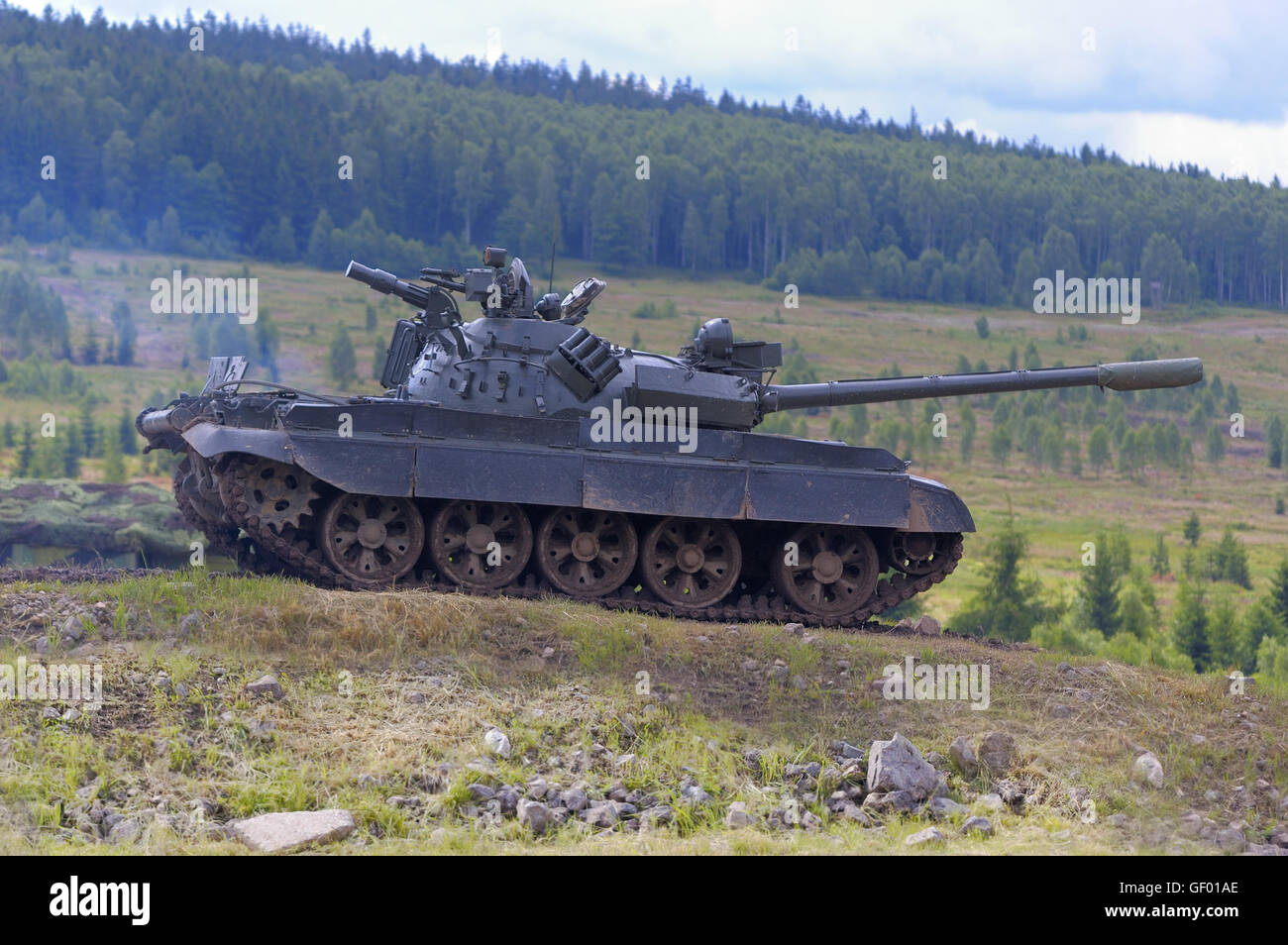T-55 tank Stock Photo
