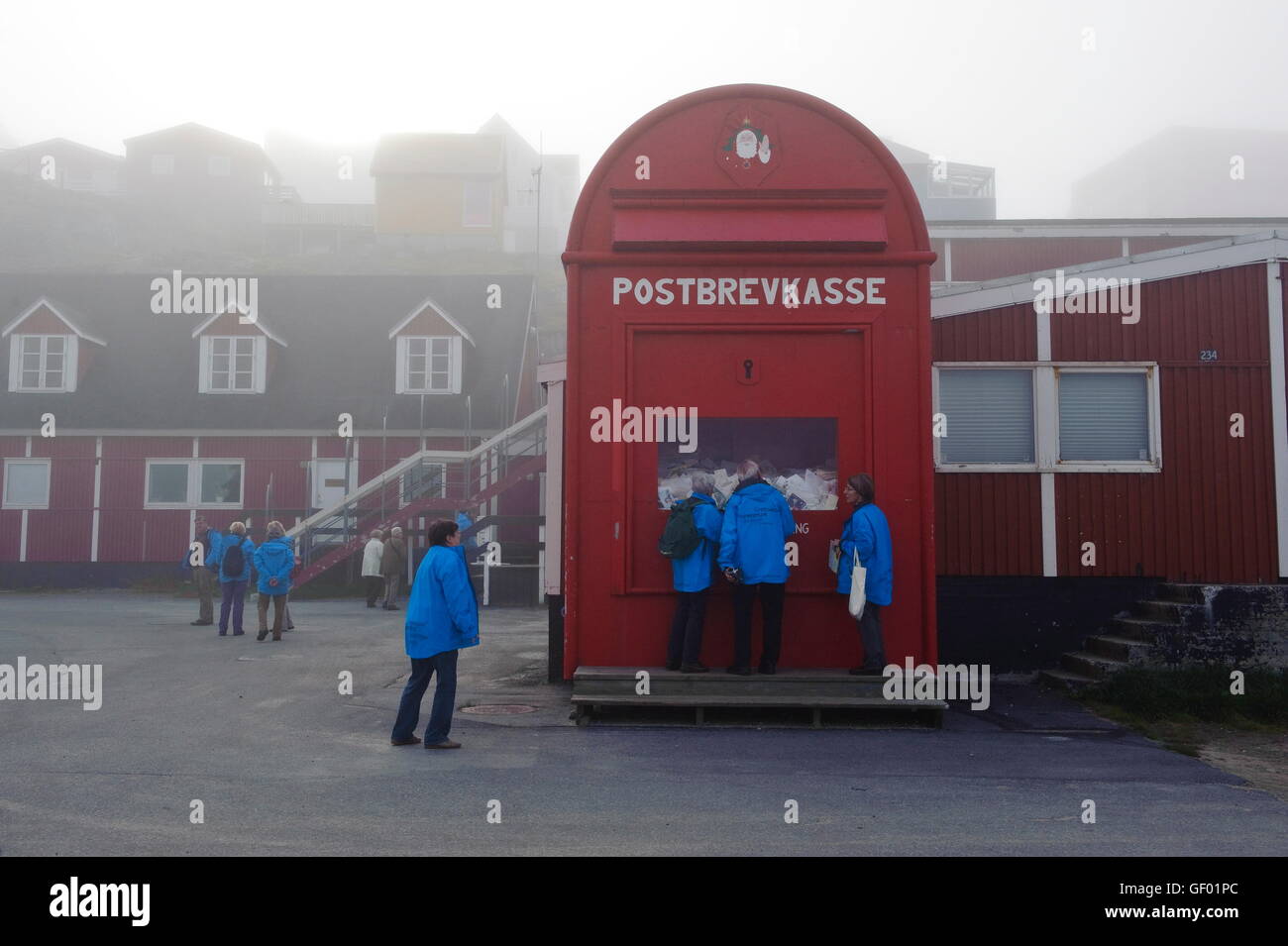 Letter-box of Father Christmas, Nuuk Stock Photo