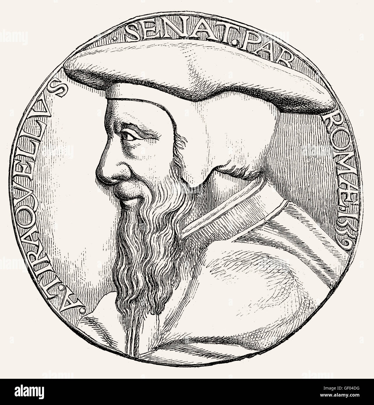 André Tiraqueau or Andreas Tiraquellus, 1488-1558, a French jurist and politician Stock Photo
