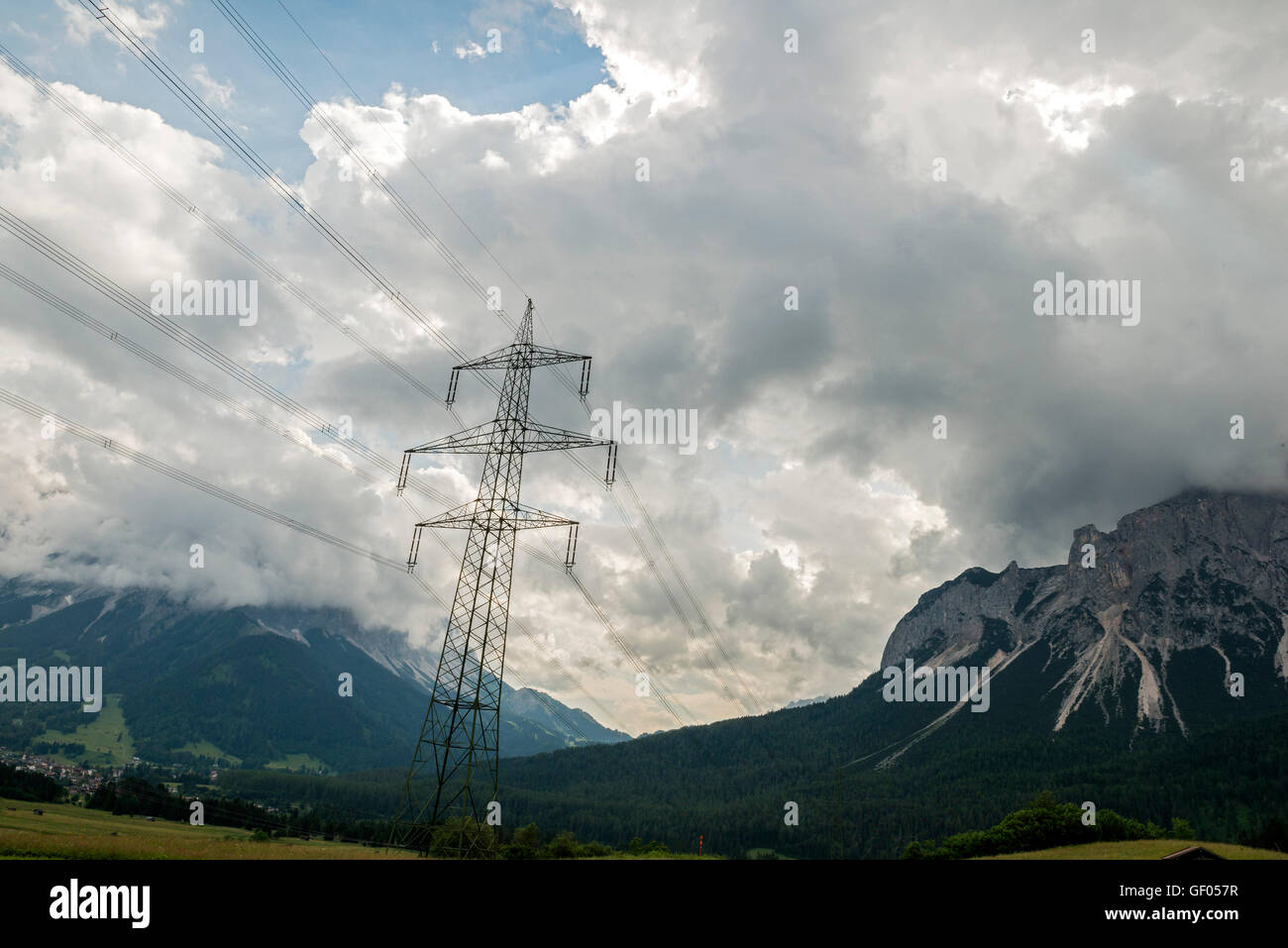 Ironman, Transmission Tower Stock Photo