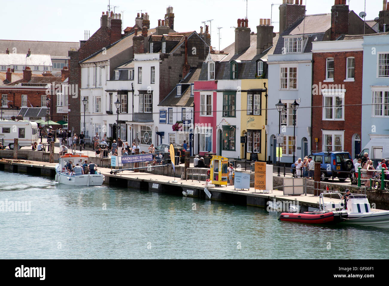 Weymouth's 17th century Old Harbour, Dorset UK Stock Photo Alamy