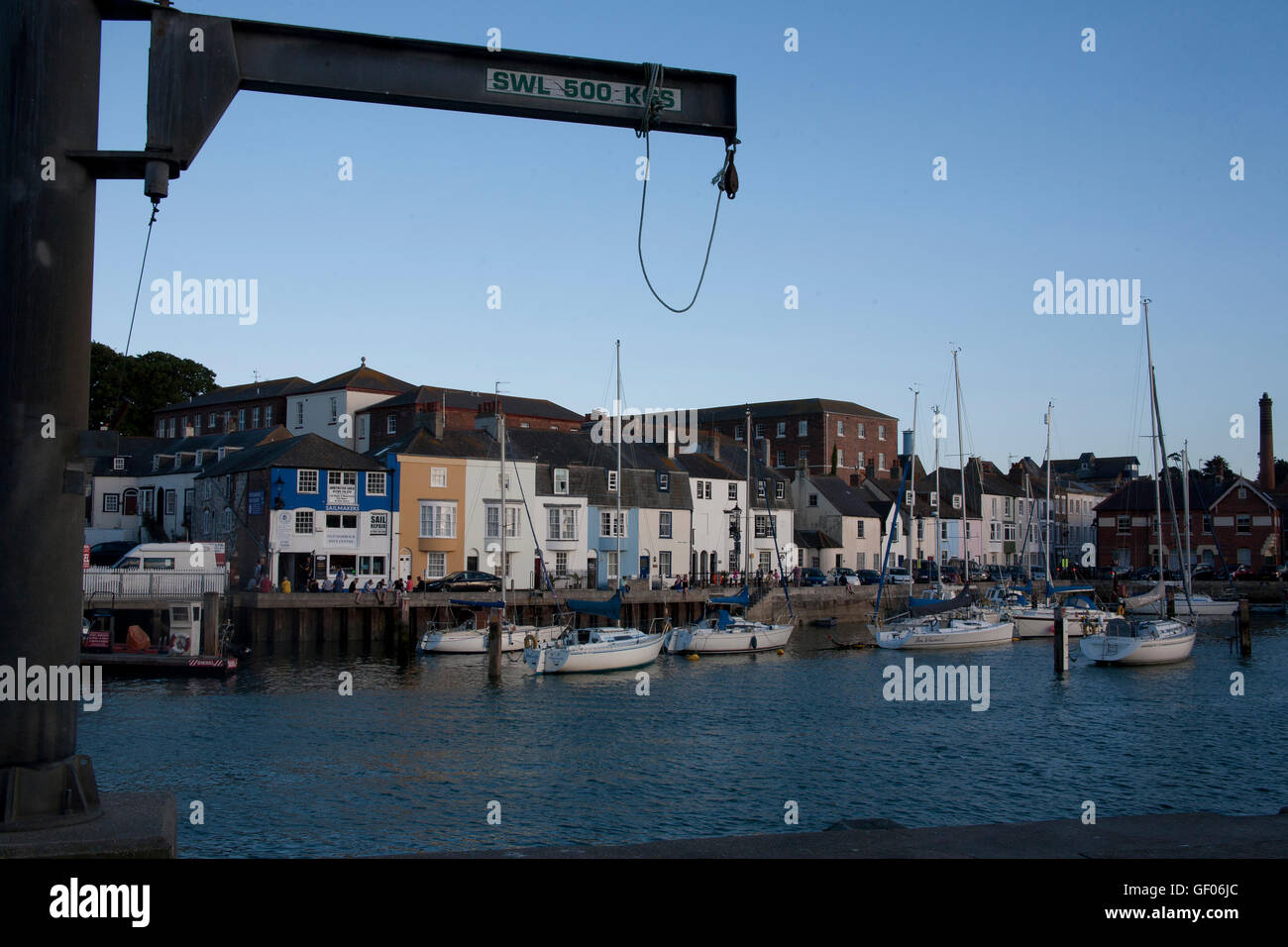 Weymouth's 17th century Old Harbour, Dorset UK Stock Photo Alamy