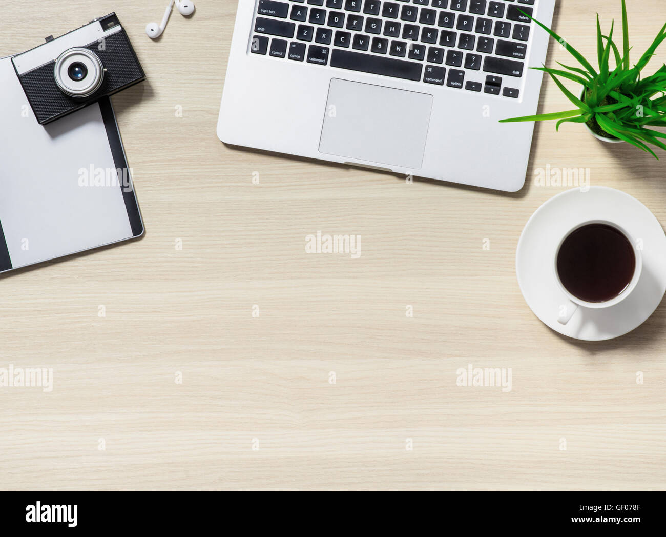 Top view of the workplace Stock Photo - Alamy