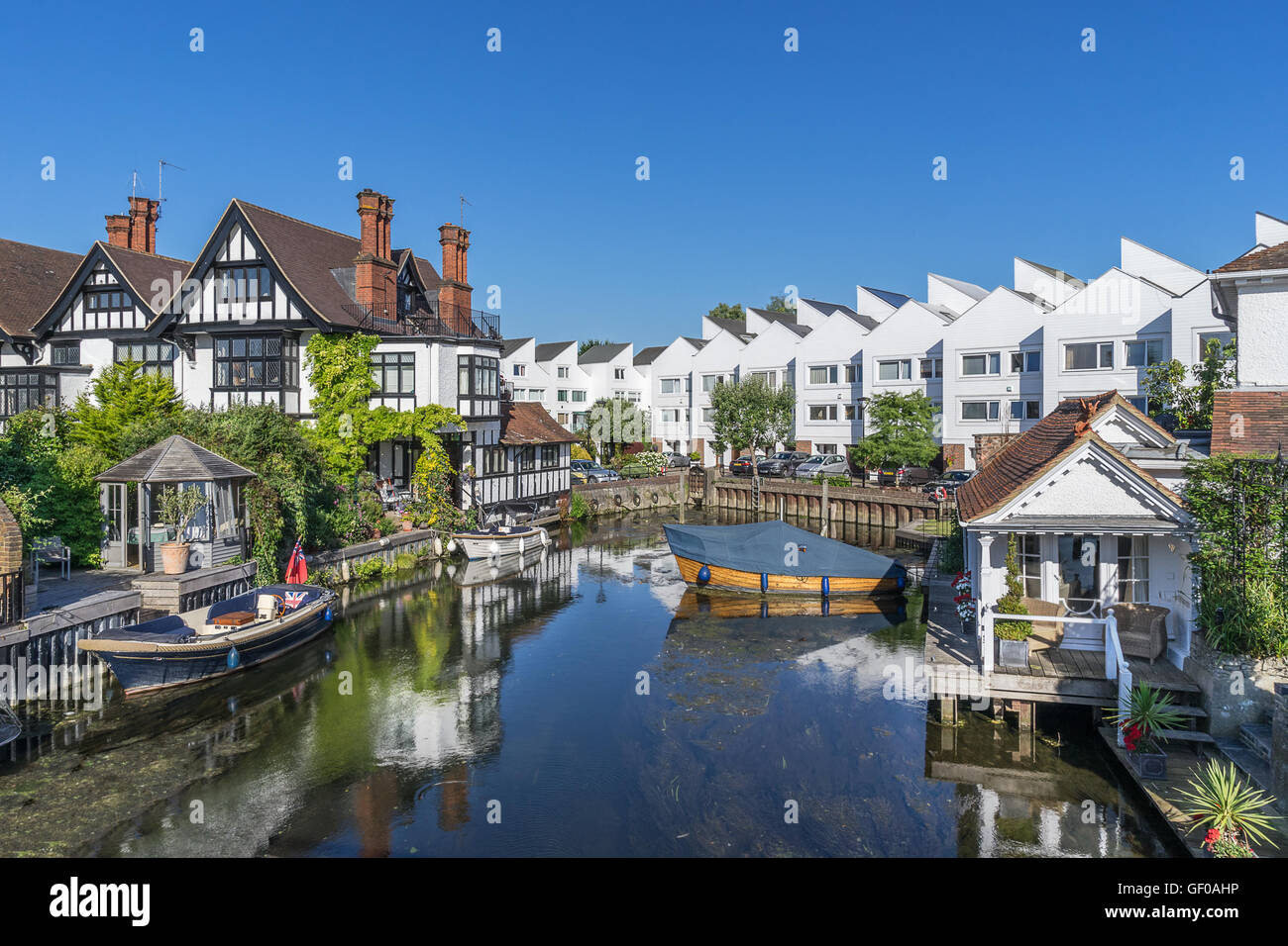 Marlow Lock on the River Thames Stock Photo