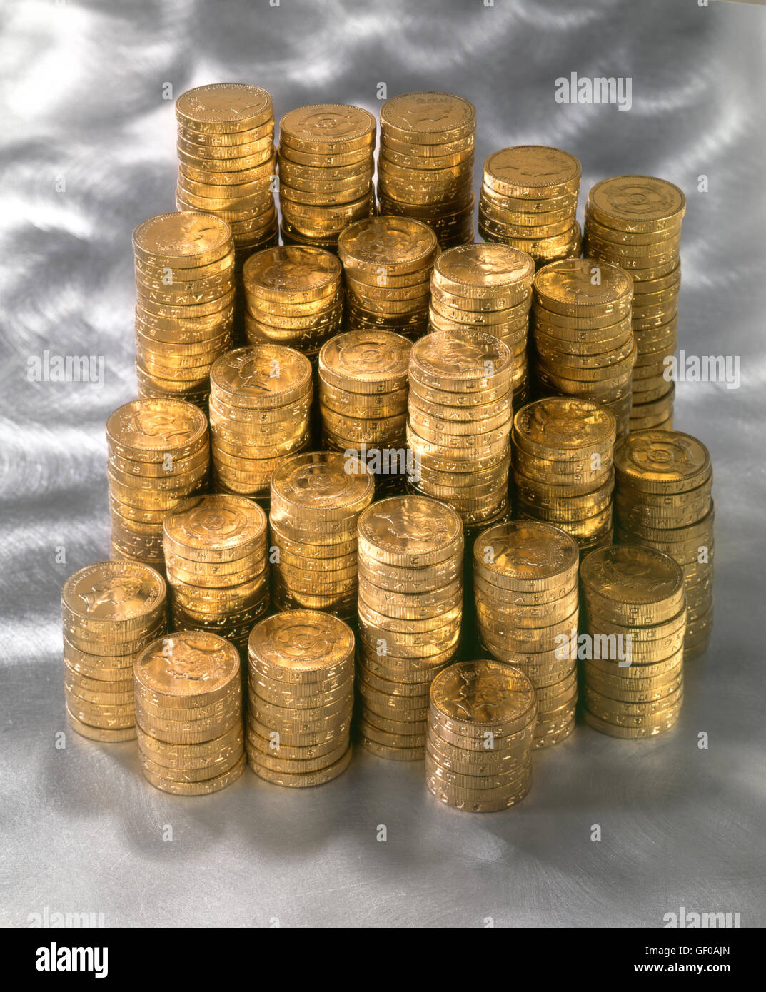 British pound coins sterling Stock Photo