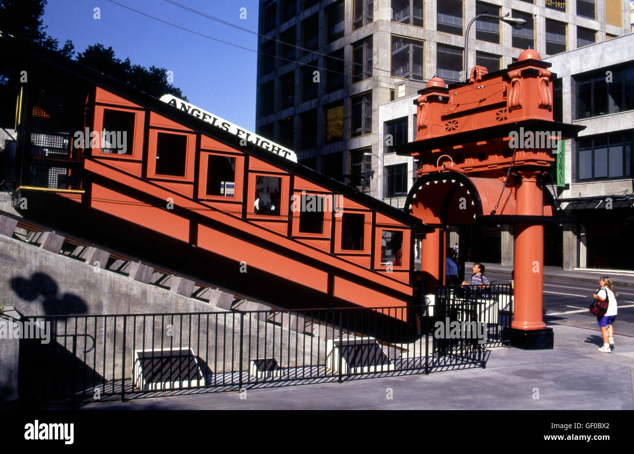 Angels flight tram hi-res stock photography and images - Alamy