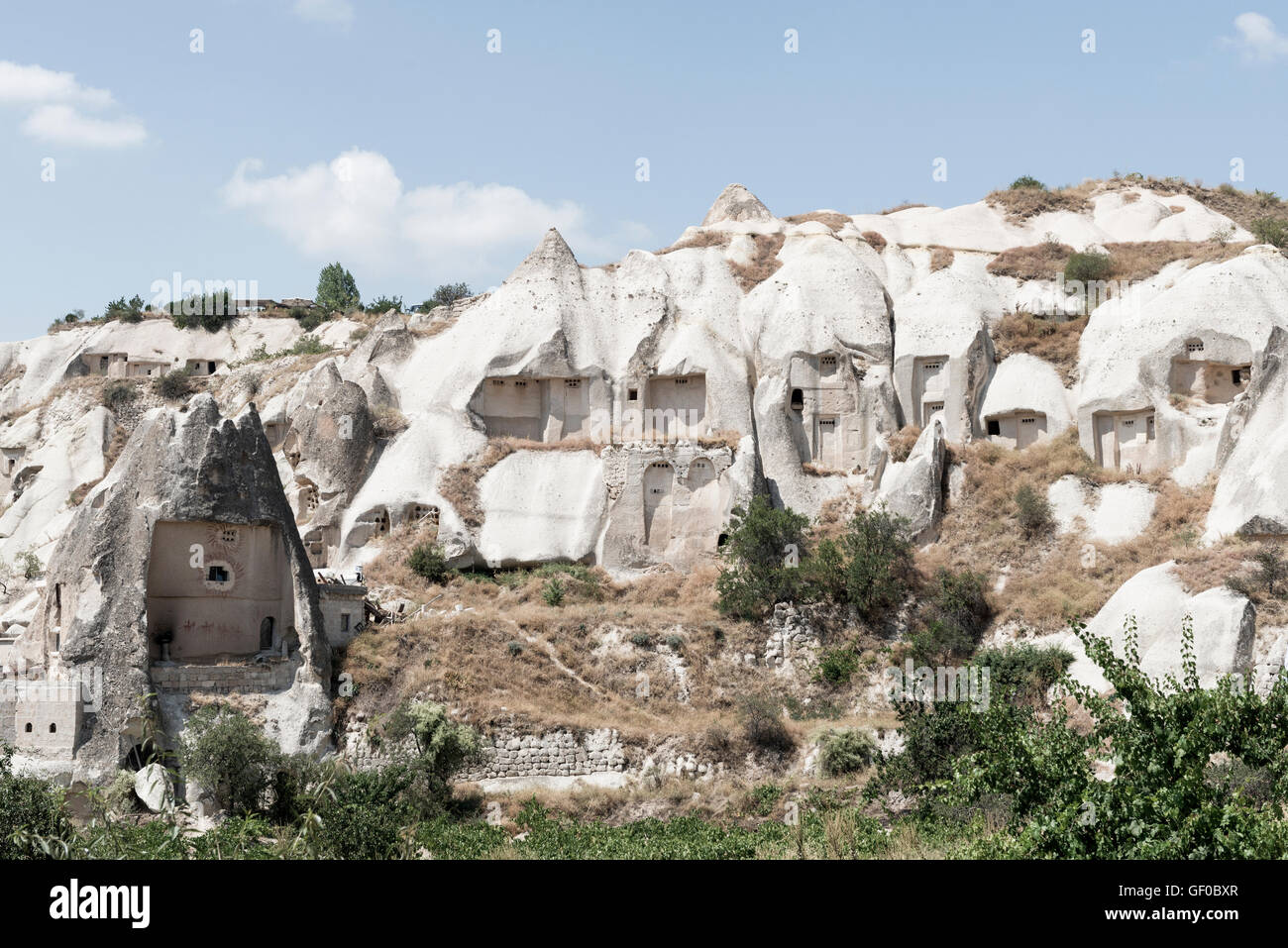 Rock houses in Cappadocia Stock Photo Alamy