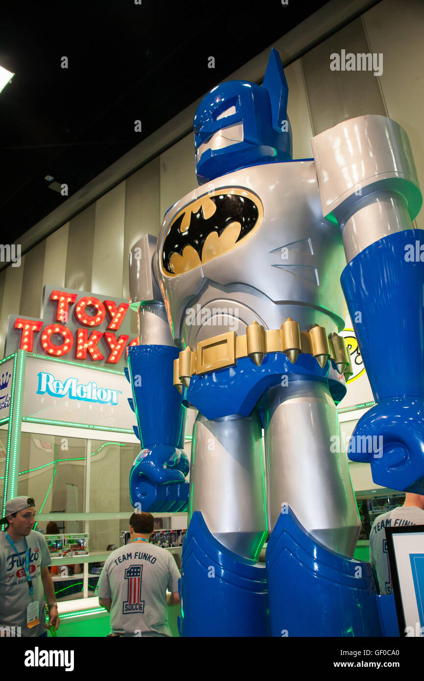 The Funko and Toy Tokyo booths are always crowd favorites at San Diego  Comic Con, July 2016. A giant Batman robot on display Stock Photo - Alamy