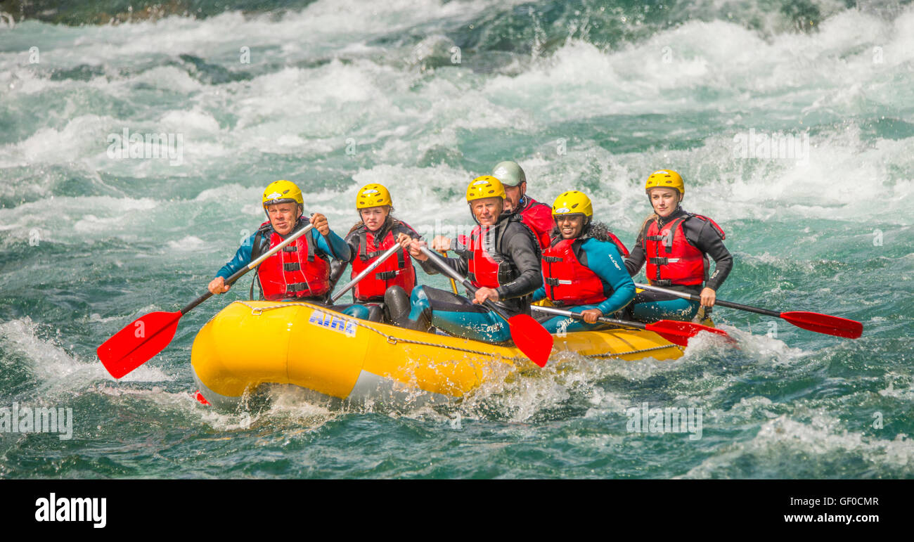 Whitewater Rafting, Coastal Rivers, Norway, Scandanavia, European Stock