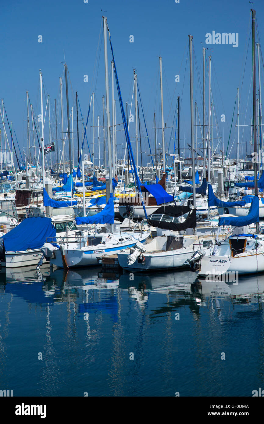 Marina, Fisherman's Wharf, Monterey, California Stock Photo