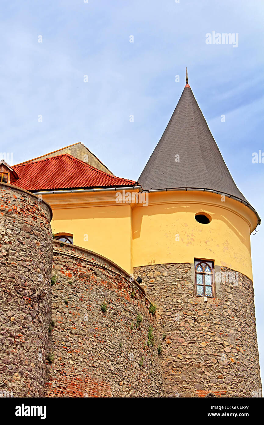 Palanok Castle or Mukachevo Castle, Zakarpattya, Ukraine, built in 14th