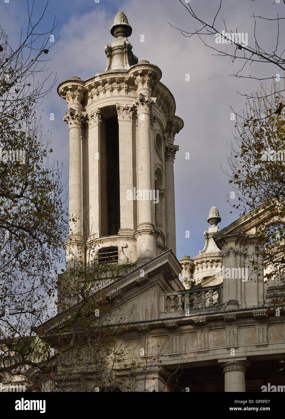 St John's Smith Square. South west tower; by Thomas Archer between 1713 and 1728. Stock Photo