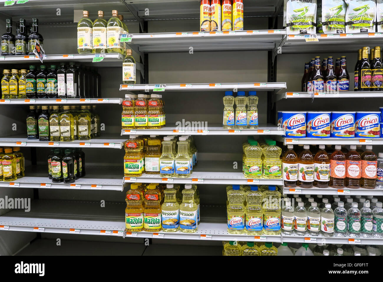 Empty Grocery Shelves Stock Photo Alamy
