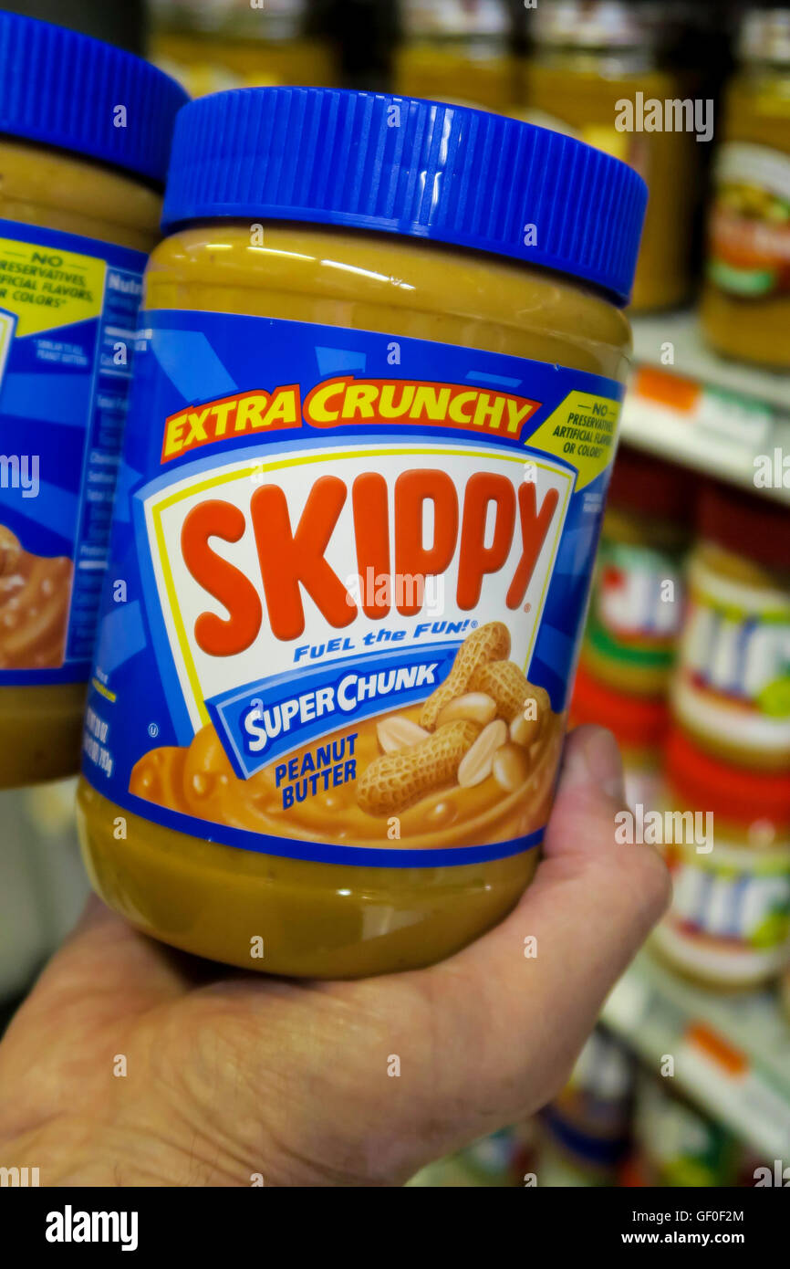 Peanut Butter Jars Stock Photo Alamy