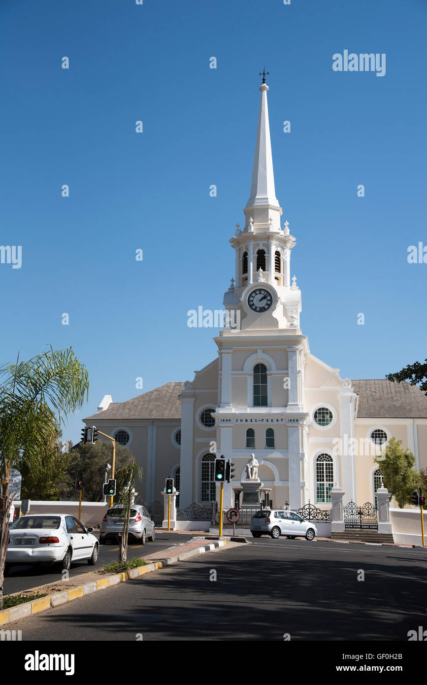 WELLINGTON WESTERN CAPE SOUTH AFRICA  The Dutch reform church in the centre of Wellington South Africa Stock Photo