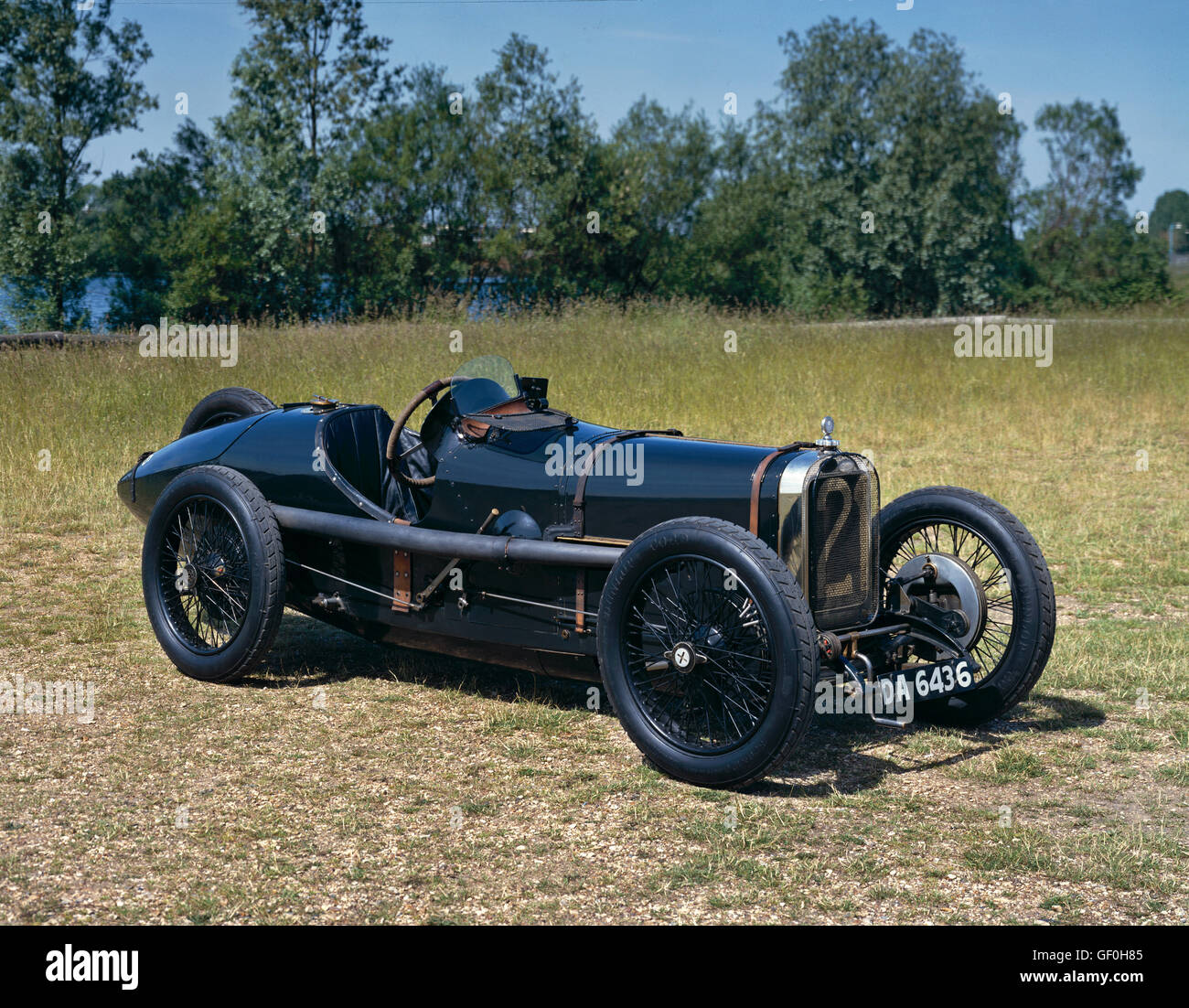 1922 Sunbeam 'Strasbourg' 2.0 litre Grand Prix single seat racing car. 4 cylinder, twin overhead cams, 4 valves per cylinder Stock Photo