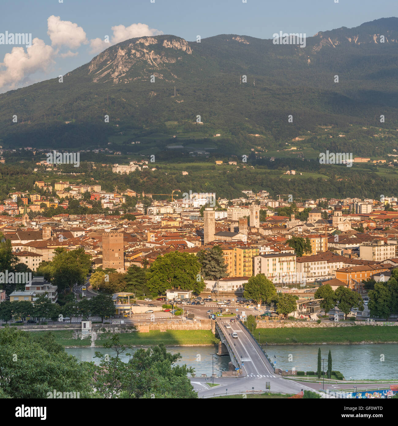 View of Trento, Italy Stock Photo