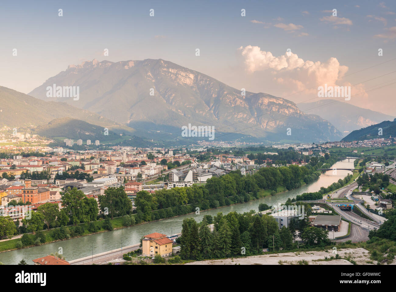 View of Trento, Italy Stock Photo